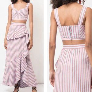 NWT Derek Lam 10 Crosby Camisole Stripe Crop Top 4